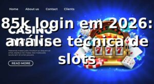 85k login em 2026: análise técnica de slots 🎰