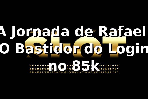 A Jornada de Rafael: O Bastidor do Login no 85k 🎰